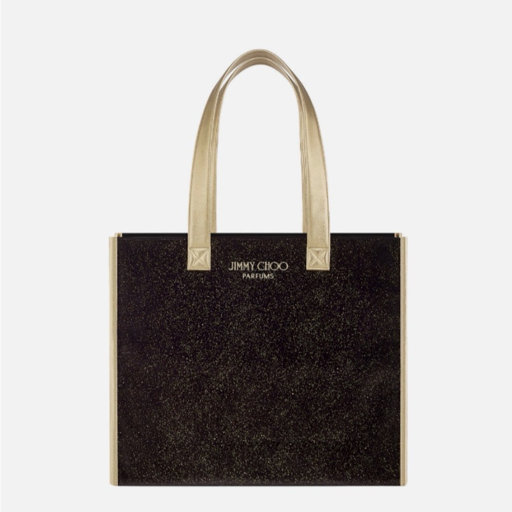 Jimmy Choo Black Tote with Gold Trim - Picture 4 of 4